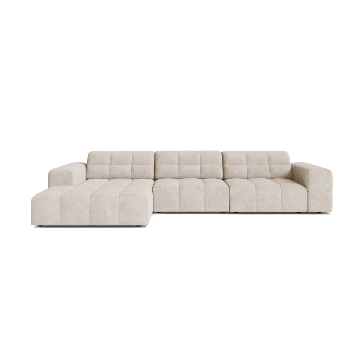 Chicago 4-Sitzer Ecksofa, Linke Seite, aus Samt oder Chenille, 294x167 cm von Cosmopolitan Design – Bild 1