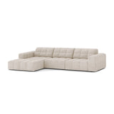 Chicago 4-Sitzer Ecksofa, Linke Seite, aus Samt oder Chenille, 294x167 cm von Cosmopolitan Design – Bild 3
