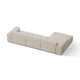 Chicago 4-Sitzer Ecksofa, Linke Seite, aus Samt oder Chenille, 294x167 cm von Cosmopolitan Design – Bild 4