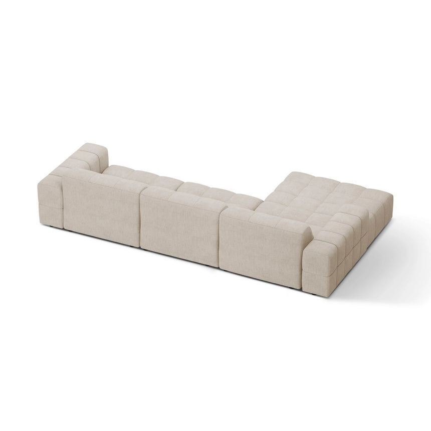 Chicago 4-Sitzer Ecksofa, Linke Seite, aus Samt oder Chenille, 294x167 cm von Cosmopolitan Design – Bild 4