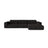 Chicago 4-Sitzer Ecksofa, Rechte Seite, aus Chenille in Anthrazit (Eden 21 Black), 294x167 cm von Cosmopolitan Design – Bild 1