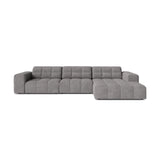 Chicago 4-Sitzer Ecksofa, Rechte Seite, aus Chenille in Hellgrau (Eden 18 Grey), 294x167 cm von Cosmopolitan Design – Bild 1