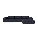 Chicago 4-Sitzer Ecksofa, Rechte Seite, aus Chenille in Marineblau (Eden 16 Deep Blue), 294x167 cm von Cosmopolitan Design – Bild 1