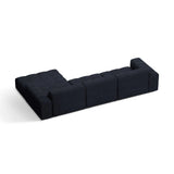 Chicago 4-Sitzer Ecksofa, Rechte Seite, aus Chenille in Marineblau (Eden 16 Deep Blue), 294x167 cm von Cosmopolitan Design – Bild 4