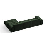 Chicago 4-Sitzer Ecksofa, Rechte Seite, aus Samt in Flaschengrün (Venus 2940), 294x167 cm von Cosmopolitan Design – Bild 4