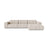 Chicago 4-Sitzer Ecksofa, Rechte Seite, aus Samt oder Chenille, 294x167 cm von Cosmopolitan Design – Bild 1
