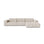 Chicago 4-Sitzer Ecksofa, Rechte Seite, aus Samt oder Chenille, 294x167 cm von Cosmopolitan Design – Bild 1