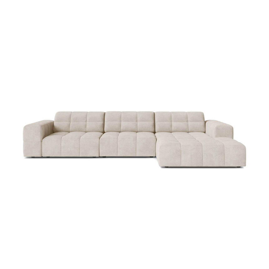 Chicago 4-Sitzer Ecksofa, Rechte Seite, aus Samt oder Chenille, 294x167 cm von Cosmopolitan Design – Bild 1