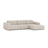 Chicago 4-Sitzer Ecksofa, Rechte Seite, aus Samt oder Chenille, 294x167 cm von Cosmopolitan Design – Bild 3