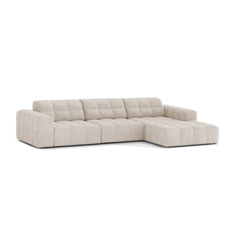 Chicago 4-Sitzer Ecksofa, Rechte Seite, aus Samt oder Chenille, 294x167 cm von Cosmopolitan Design – Bild 3