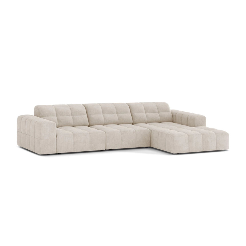 Chicago 4-Sitzer Ecksofa, Rechte Seite, aus Samt oder Chenille, 294x167 cm von Cosmopolitan Design – Bild 3