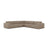 Chicago 4-Sitzer Ecksofa, Symmetrisch, aus Chenille in Dunkelbeige (Eden 4 Beige), 285x285 cm von Cosmopolitan Design – Bild 1