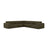 Chicago 4-Sitzer Ecksofa, Symmetrisch, aus Chenille in Grün (Eden 12 Olive), 285x285 cm von Cosmopolitan Design – Bild 1