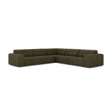 Chicago 4-Sitzer Ecksofa, Symmetrisch, aus Chenille in Grün (Eden 12 Olive), 285x285 cm von Cosmopolitan Design – Bild 1