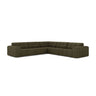 Chicago 4-Sitzer Ecksofa, Symmetrisch, aus Chenille in Grün (Eden 12 Olive), 285x285 cm von Cosmopolitan Design – Bild 1