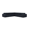 Chicago 4-Sitzer Ecksofa, Symmetrisch, aus Chenille in Marineblau (Eden 16 Deep Blue), 285x285 cm von Cosmopolitan Design – Bild 1