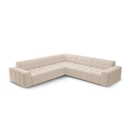 Chicago 4-Sitzer Ecksofa, symmetrisch, aus Chenille in Beige (Haga 30), 287x287x70 cm von Cosmopolitan Design – Bild 1
