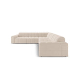 Chicago 4-Sitzer Ecksofa, symmetrisch, aus Chenille in Beige (Haga 30), 287x287x70 cm von Cosmopolitan Design – Bild 3