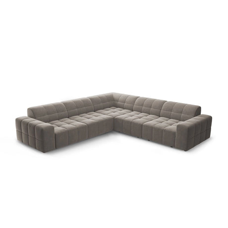 Chicago 4-Sitzer Ecksofa, symmetrisch, aus Chenille in Grau (Haga 16), 287x287x70 cm von Cosmopolitan Design – Bild 1