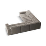 Chicago 4-Sitzer Ecksofa, symmetrisch, aus Chenille in Grau (Haga 16), 287x287x70 cm von Cosmopolitan Design – Bild 4