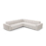 Chicago 4-Sitzer Ecksofa, symmetrisch, aus Chenille in Hellgrau (Haga 06), 287x287x70 cm von Cosmopolitan Design – Bild 1
