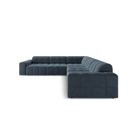 Chicago 4-Sitzer Ecksofa, symmetrisch, aus Chenille in Königsblau (Haga 86), 287x287x70 cm von Cosmopolitan Design – Bild 3