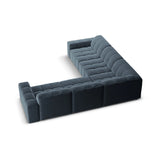 Chicago 4-Sitzer Ecksofa, symmetrisch, aus Chenille in Königsblau (Haga 86), 287x287x70 cm von Cosmopolitan Design – Bild 4