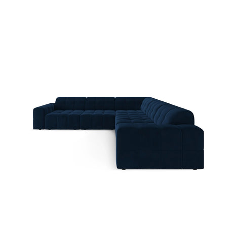 Chicago 4-Sitzer Ecksofa, symmetrisch, aus Samt in Königsblau (Bluvel 86), 287x287x70 cm von Cosmopolitan Design – Bild 1