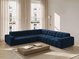 Chicago 4-Sitzer Ecksofa, symmetrisch, aus Samt in Königsblau (Bluvel 86), 287x287x70 cm von Cosmopolitan Design – Bild 2