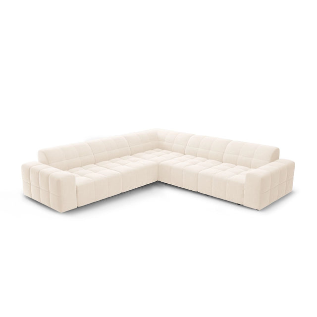 Chicago 4-Sitzer Ecksofa, symmetrisch, aus Samt oder Chenille, 287x287x70 cm von Cosmopolitan Design – Bild 1
