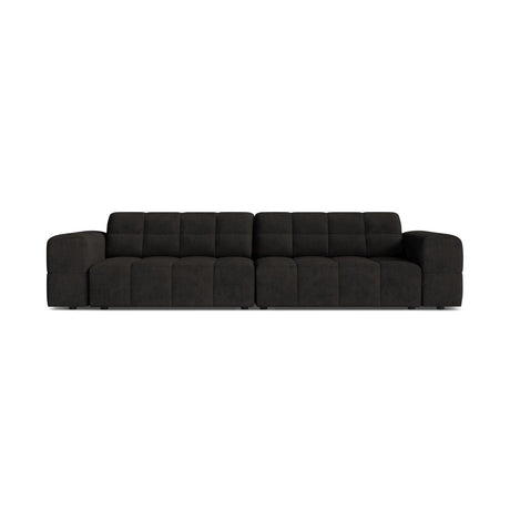 Chicago 4-Sitzer Sofa aus Chenille in Anthrazit (Eden 21 Black), 252x102 cm von Cosmopolitan Design – Bild 1