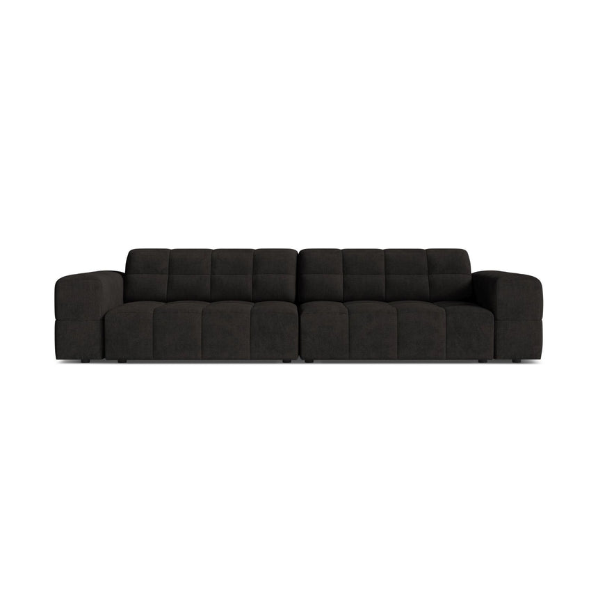 Chicago 4-Sitzer Sofa aus Chenille in Anthrazit (Eden 21 Black), 252x102 cm von Cosmopolitan Design – Bild 1