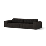 Chicago 4-Sitzer Sofa aus Chenille in Anthrazit (Eden 21 Black), 252x102 cm von Cosmopolitan Design – Bild 3