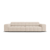 Chicago 4-Sitzer Sofa aus Chenille in Beige (Haga 30), 244x102x70 cm von Cosmopolitan Design – Bild 1