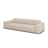 Chicago 4-Sitzer Sofa aus Chenille in Beige (Haga 30), 244x102x70 cm von Cosmopolitan Design – Bild 4