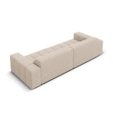Chicago 4-Sitzer Sofa aus Chenille in Beige (Haga 30), 244x102x70 cm von Cosmopolitan Design – Bild 5