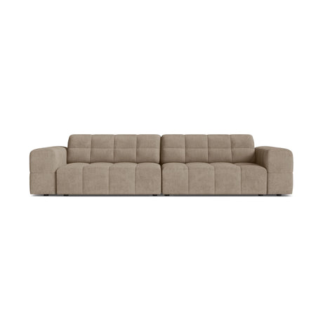 Chicago 4-Sitzer Sofa aus Chenille in Dunkelbeige (Eden 4 Beige), 252x102 cm von Cosmopolitan Design – Bild 1