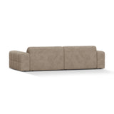 Chicago 4-Sitzer Sofa aus Chenille in Dunkelbeige (Eden 4 Beige), 252x102 cm von Cosmopolitan Design – Bild 4