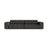 Chicago 4-Sitzer Sofa aus Chenille in Dunkelgrau (Eden 20 Graphite), 252x102 cm von Cosmopolitan Design – Bild 1
