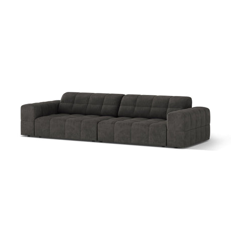 Chicago 4-Sitzer Sofa aus Chenille in Dunkelgrau (Eden 20 Graphite), 252x102 cm von Cosmopolitan Design – Bild 3