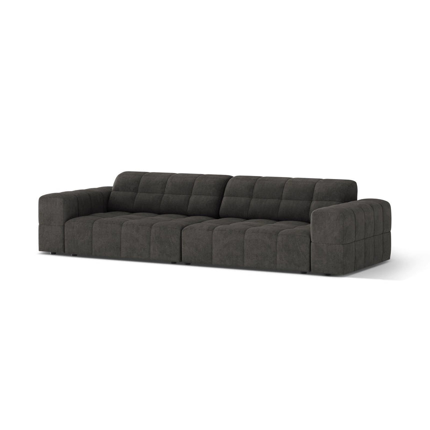 Chicago 4-Sitzer Sofa aus Chenille in Dunkelgrau (Eden 20 Graphite), 252x102 cm von Cosmopolitan Design – Bild 3