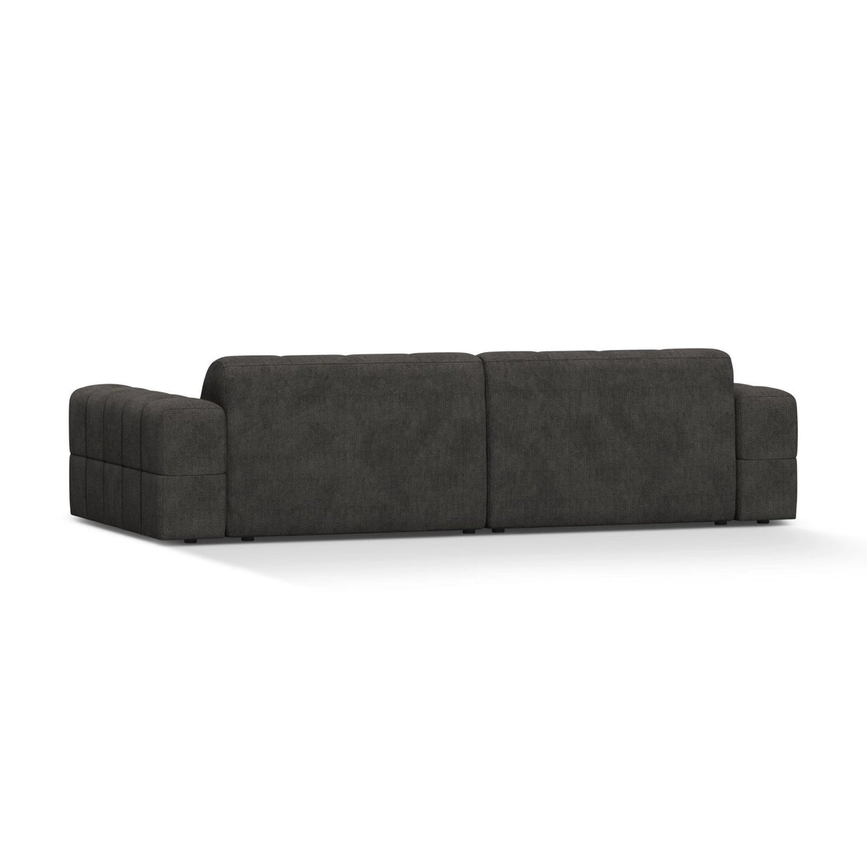 Chicago 4-Sitzer Sofa aus Chenille in Dunkelgrau (Eden 20 Graphite), 252x102 cm von Cosmopolitan Design – Bild 4