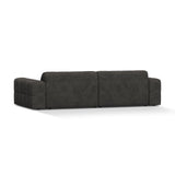 Chicago 4-Sitzer Sofa aus Chenille in Dunkelgrau (Eden 20 Graphite), 252x102 cm von Cosmopolitan Design – Bild 4