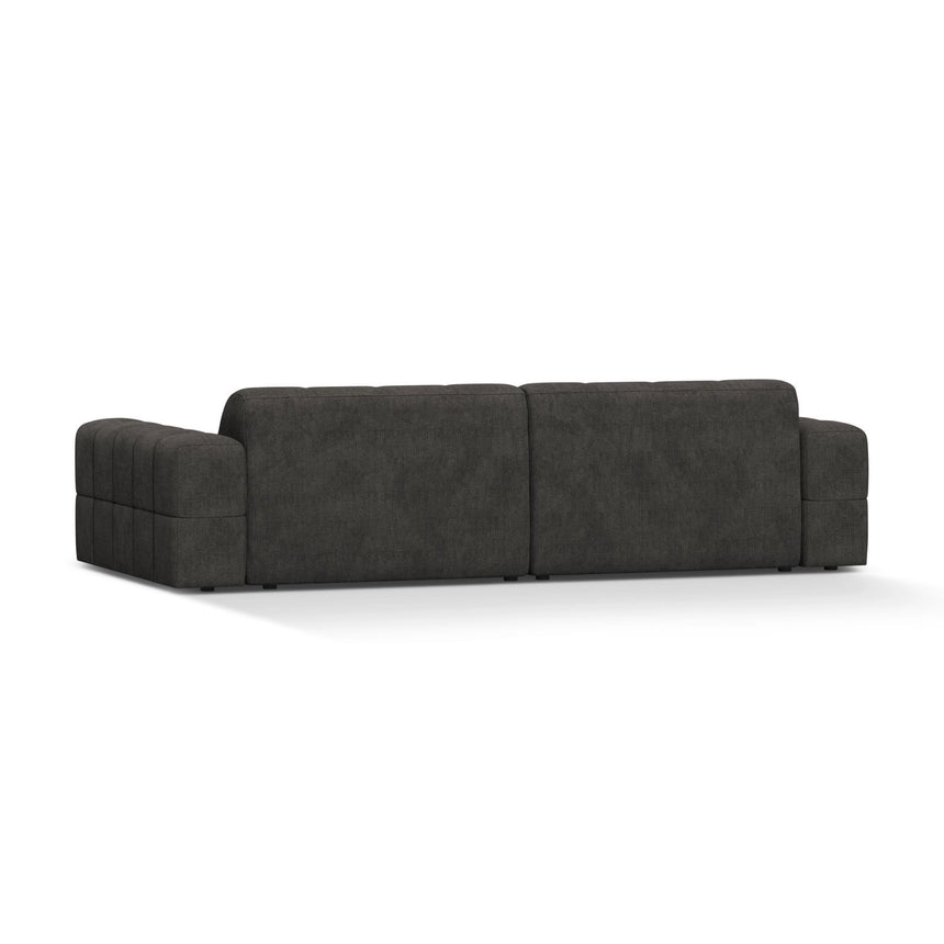 Chicago 4-Sitzer Sofa aus Chenille in Dunkelgrau (Eden 20 Graphite), 252x102 cm von Cosmopolitan Design – Bild 4