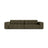Chicago 4-Sitzer Sofa aus Chenille in Grün (Eden 12 Olive), 252x102 cm von Cosmopolitan Design – Bild 1