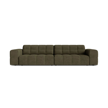 Chicago 4-Sitzer Sofa aus Chenille in Grün (Eden 12 Olive), 252x102 cm von Cosmopolitan Design – Bild 1