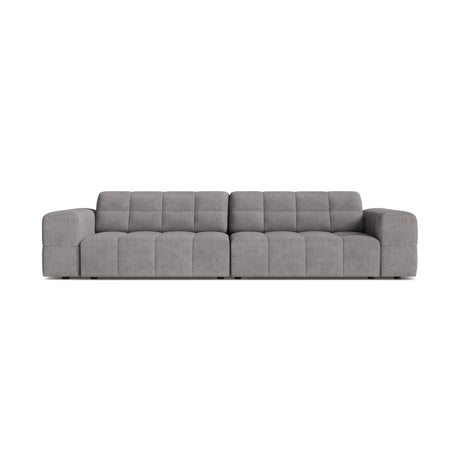 Chicago 4-Sitzer Sofa aus Chenille in Hellgrau (Eden 18 Grey), 252x102 cm von Cosmopolitan Design – Bild 1