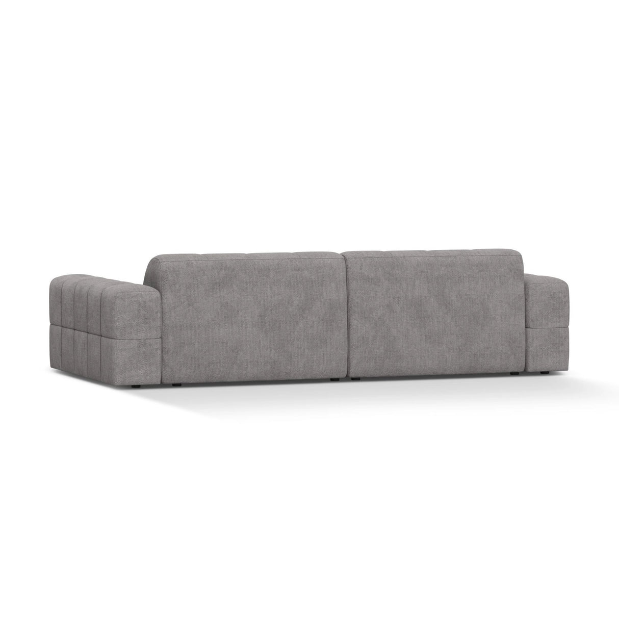 Chicago 4-Sitzer Sofa aus Chenille in Hellgrau (Eden 18 Grey), 252x102 cm von Cosmopolitan Design – Bild 4