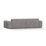 Chicago 4-Sitzer Sofa aus Chenille in Hellgrau (Eden 18 Grey), 252x102 cm von Cosmopolitan Design – Bild 4