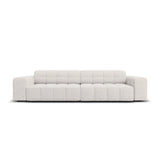 Chicago 4-Sitzer Sofa aus Chenille in Hellgrau (Haga 06), 244x102x70 cm von Cosmopolitan Design – Bild 1